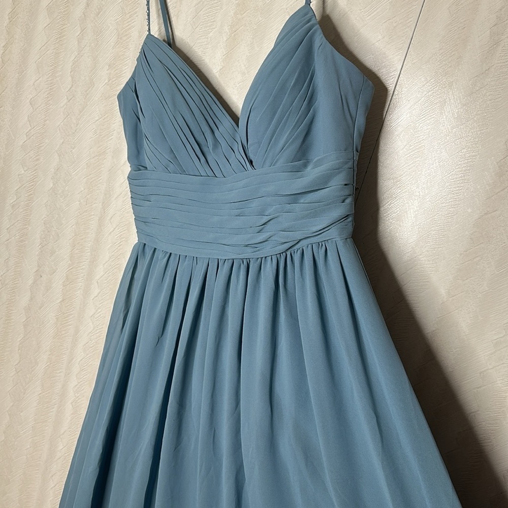 🦋🆕 GATHER & GOWN BRIDESMAID FLOOR-LENGTH GOWN SIZE 10 - Picture 6 of 11